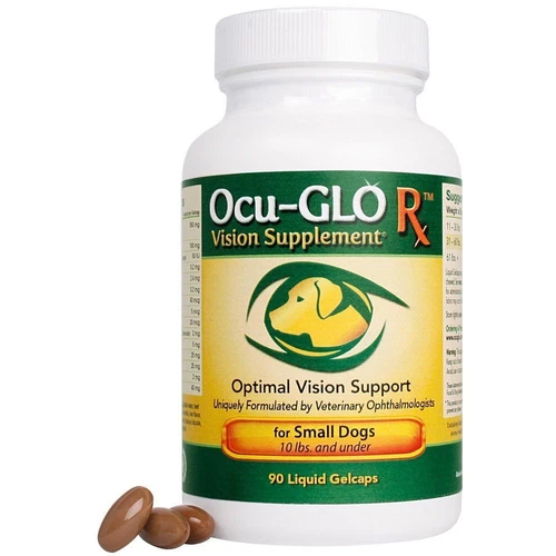 Ocu-GLO Vision Support Supplement for Dogs 10 lbs & Under 90 Softgels