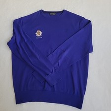 Polo Gofl Ralph Lauren Embroidered Emblem Size Large Blue