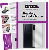 5X Schutzfolie FüR Samsung Galaxy Note 10 5G RüCkseite Display Folie Klar