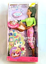 Barbie Mattel Kennel Care Real Pet Dog Sounds 2001 Gift Set New In Box