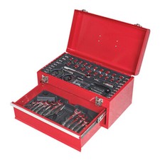 Top Tech KL-12229 Maintenance Tool Box Kit 150 Pieces Ratchet Sockets Pliers