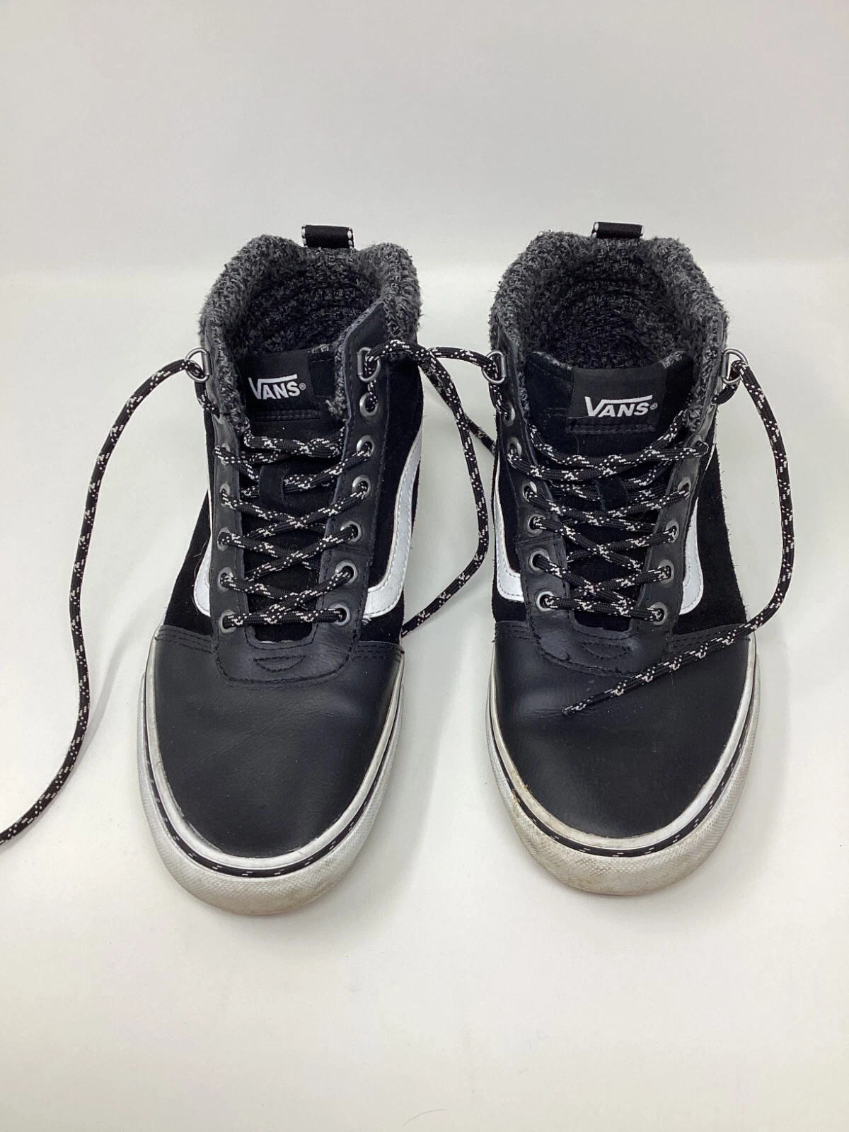 Vans Ward Hi MTE Sneaker da uomo 9.0 in camoscio e pelle foderata in pile nero e grigio
