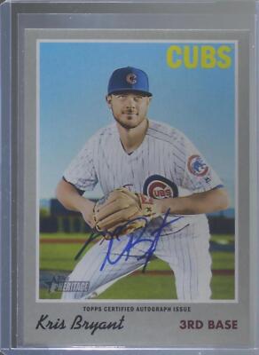 2019 Topps Heritage - Kris Bryant #ROA-KB for sale | eBay