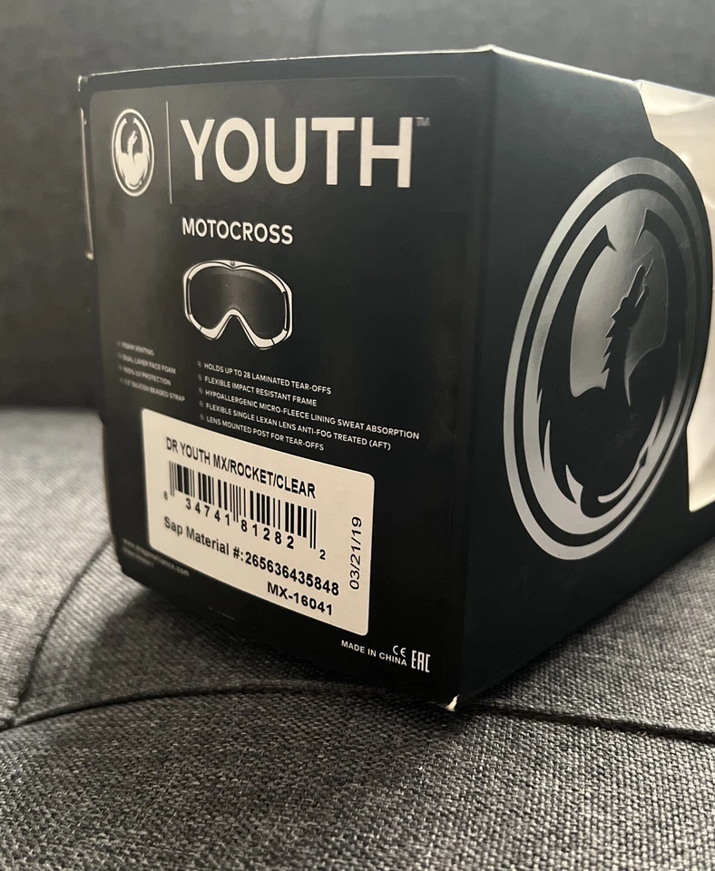 Gafas de moto Dragon Alliance Youth MX (cohete/claras) 634741812822 Foto 3 de 3