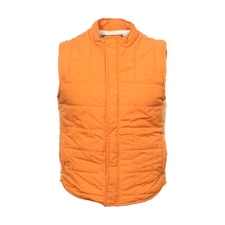 Splendid Mills Mens Orange Sherpa Insulated Puffer Quilted Vest