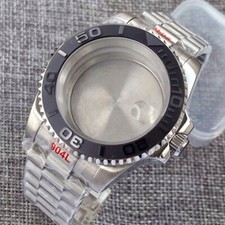 20ATM Sapphire Glass 40mm Watch Case NH35 NH36 ETA2824 Black SUB Bezel Bracelet