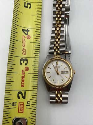 Seiko Quartz Womens watch 7N83 0041 A4; As is, needs battery