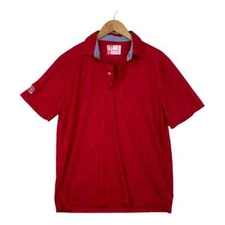 Chick-Fil-A Team Men's Red Polo Work Uniform Employee Shirt Oobe Size Large