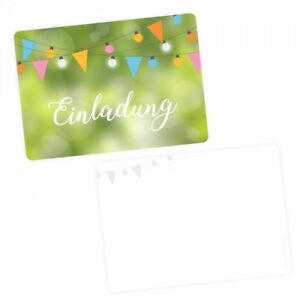 5 Einladungskarten Grillparty Gartenparty Inkl 5 Briefumschlagen Poolparty Ebay