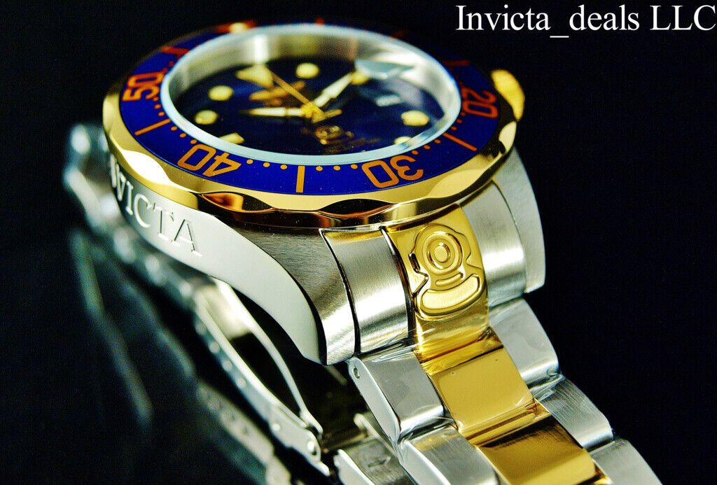 Invicta Men's 47mm GRAND DIVER Automatic Blue Dial Gold Invicta Men's 47mm GRAND DIVER Automatic Blue Dial Gold