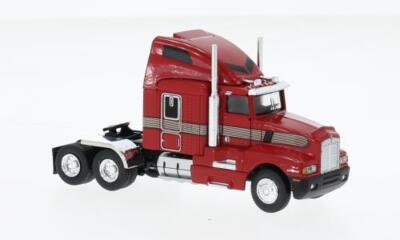 HO 1:87  Brekina 85935 - 1994 Kenworth T 600 Tractor, red/dark red