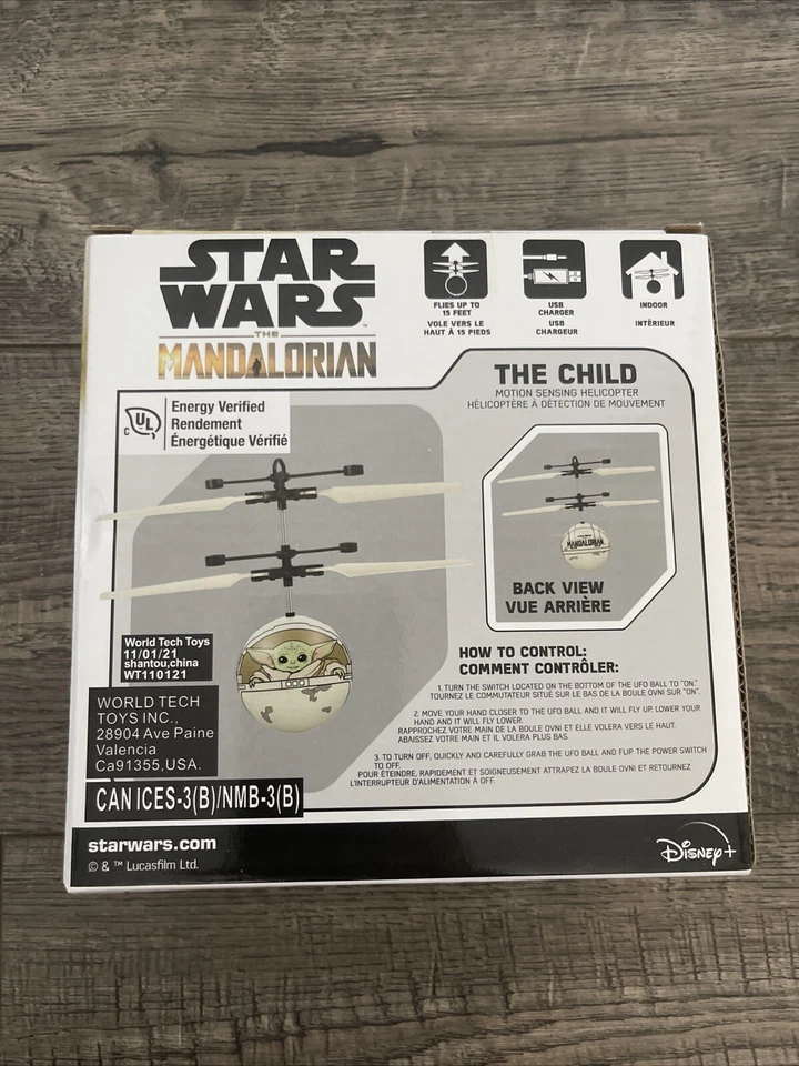 World Tech-Motion Sensing Helicopter Mandalorian Baby YODA - Image 2 of 2