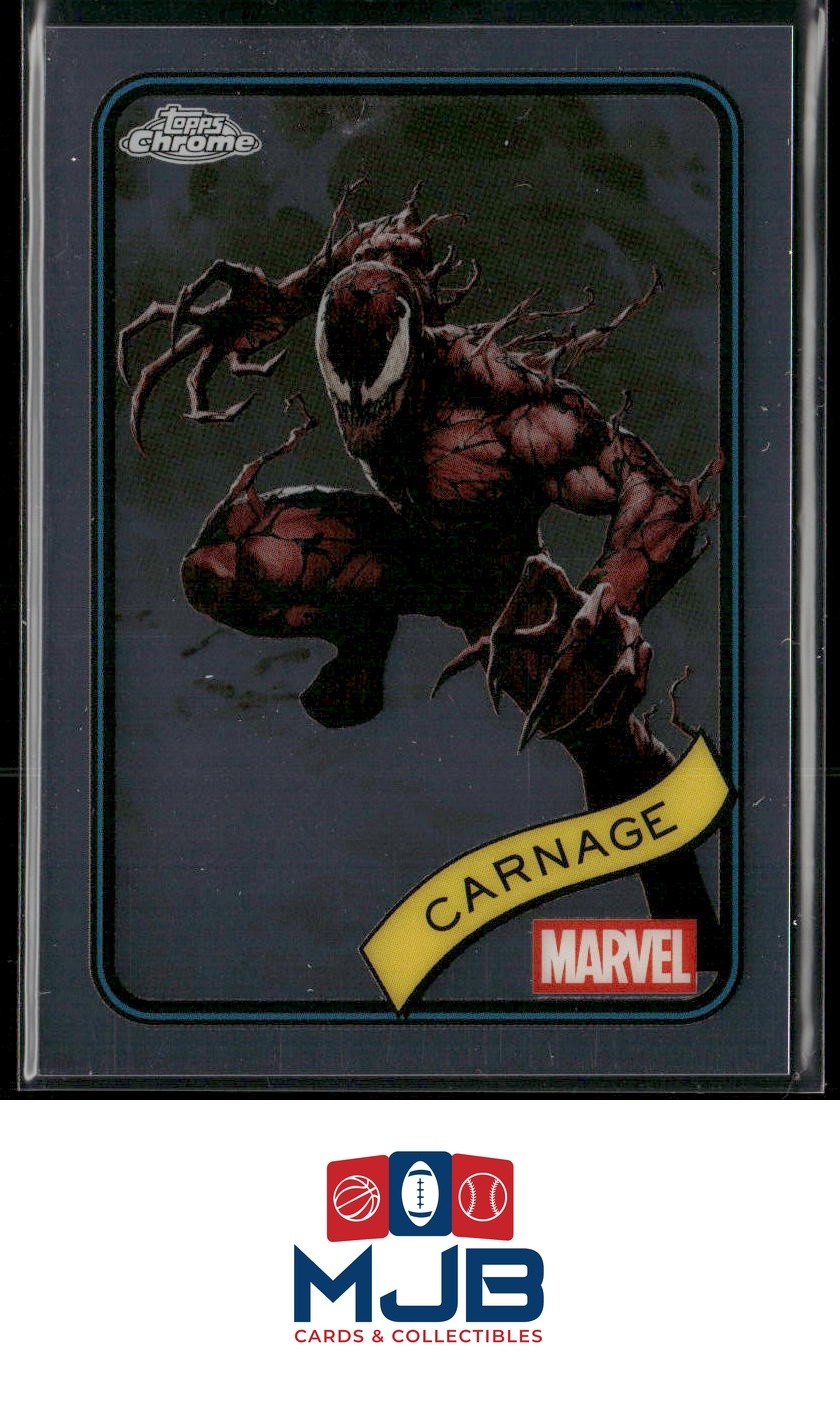 2021 SkyBox Metal Universe Marvel Spider-Man Carnage Yellow-FX #18