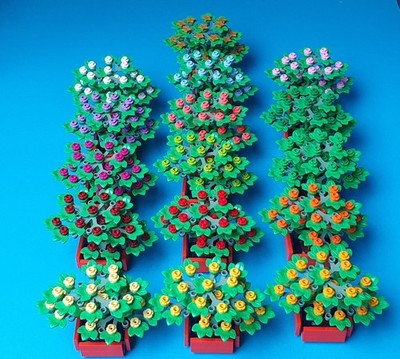 1 Lego Baum im Kübel Gräser MOC 24866 2423 2417 30093