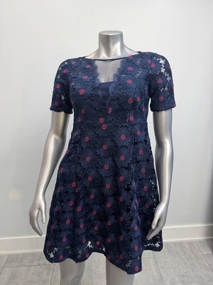 slim fit dress slacks Midnight Multi Jacquard Floral Beaded Fit And Flare Midi Dress