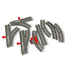 Thomas Friends Track Master 2018 Gray Genuine Tracks Lot Of 8 Pieces