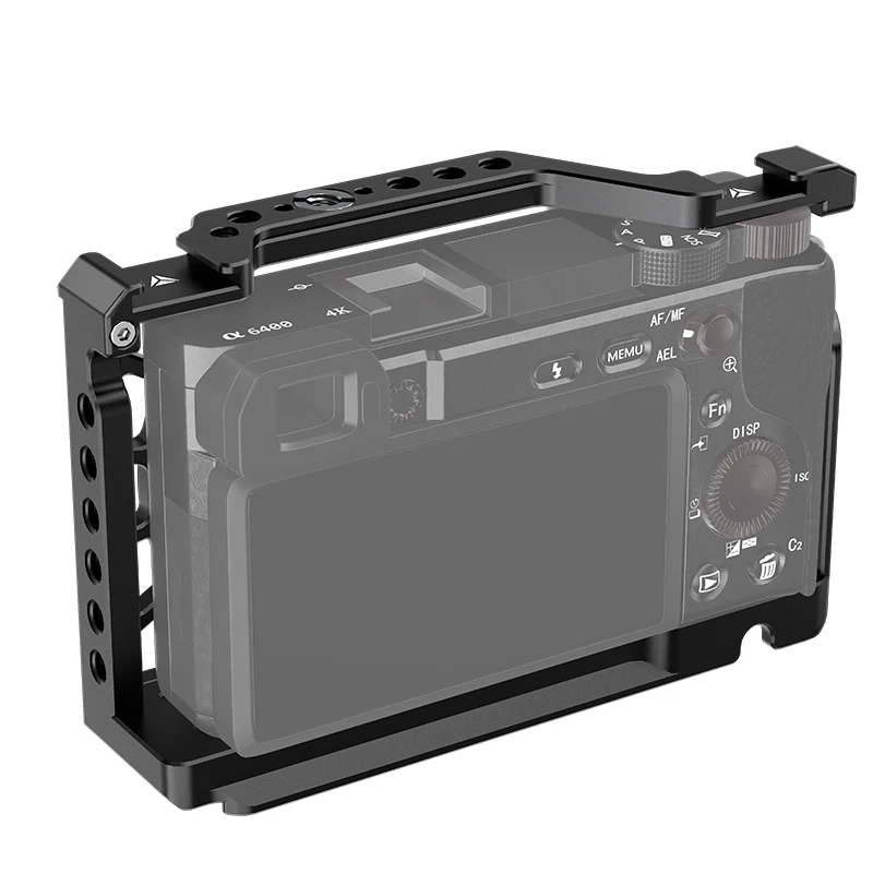 Camera Cage Stabilizer Rig with Cold Shoe Mount 1/4 & 3/8 Threads for Sony A6000 - Image 4 of 4