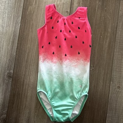 DESTIRA gymnastics Leotard WATERMELON SUMMER Bodysuit Size: 3T XXS