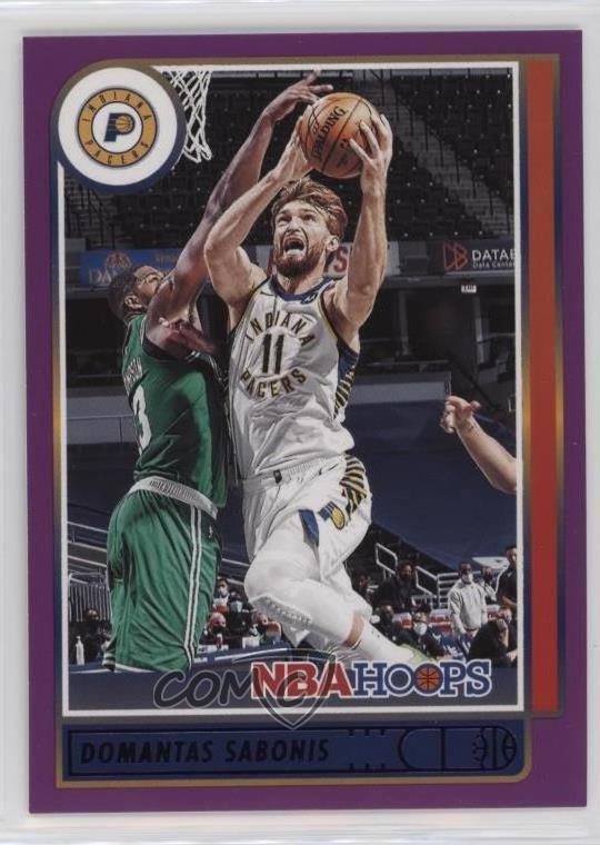 2021-22 Panini NBA Hoops Purple Domantas Sabonis #143 07mp