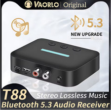 New USB Bluetooth 5.3 Audio Receiver Adapter Wireless Stereo Music 3.5mm AUX R/L