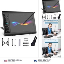 Graphics Drawing Tablet, 10 6 Inch Large Active Area with Battery-Free Stylus...