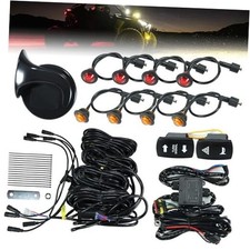 Universal UTV Turn Signal Kit, Plug-and-Play Kit, Eight lights  two switches