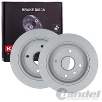 2X Kamoka Bremsscheiben 258Mm Voll Hinten Passend FÜR Chevrolet Lacetti Nubira