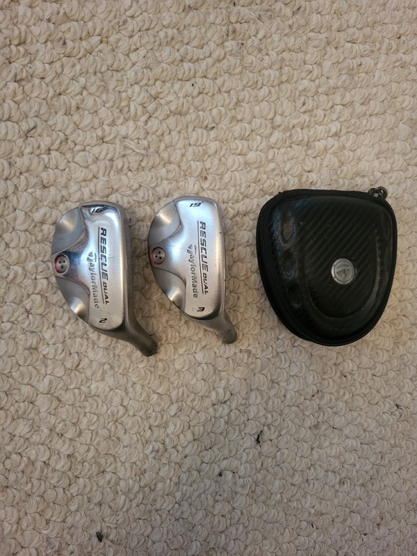 TAYLORMADE RESCUE DUAL TP 16 & 19 HEADS .355 XTRA WTS R/H  DEMOS NICE SHAPE!!