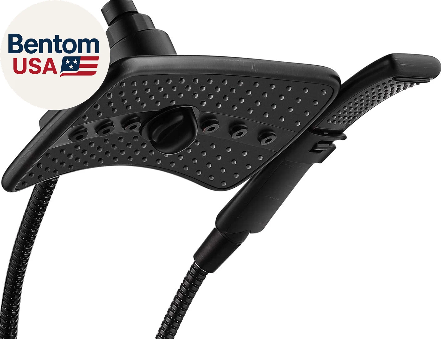 High Pressure Shower Head with Handheld, Oil Rubbed Bronze Dual Showerhead Combo