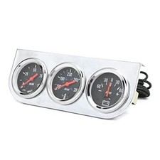 Triple Gauge Kit,2in Triple Gauge Set 3 in 1 Water Temp Oil Pressure AMP Meter