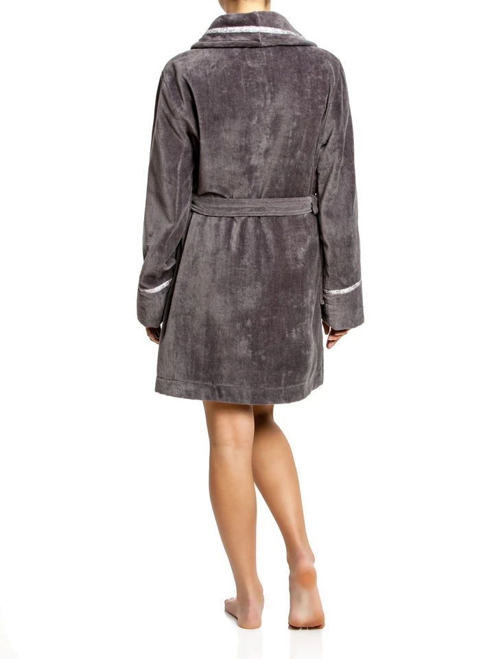 Vive Maria My Lovely Bathrobe, neu, Gr. S grau Frottee Bademantel Vintage Stick - Bild 2 von 3