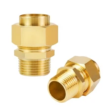 2 Pack Grill Propane Conversion Connector 1/2'' CSST Male NPT Gas Line Fittin...