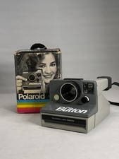 Polaroid Land Camera SX-70 "The Button" Film Instant USA Made w/ Box - PRISTINE