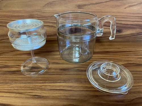 Vtg Pyrex 7759-B Glass Stove Top Percolator 9 Cup Coffee Pot COMPLETE   NO CHIPS