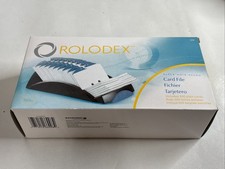 Rolodex 66998 500 Card File Phone Numbers Addresses Passwords Black 2 1/4”x4”