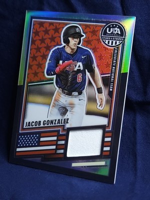2026 Panini Stars and Stripes Jacob Gonzalez USA Baseball #USA-JG