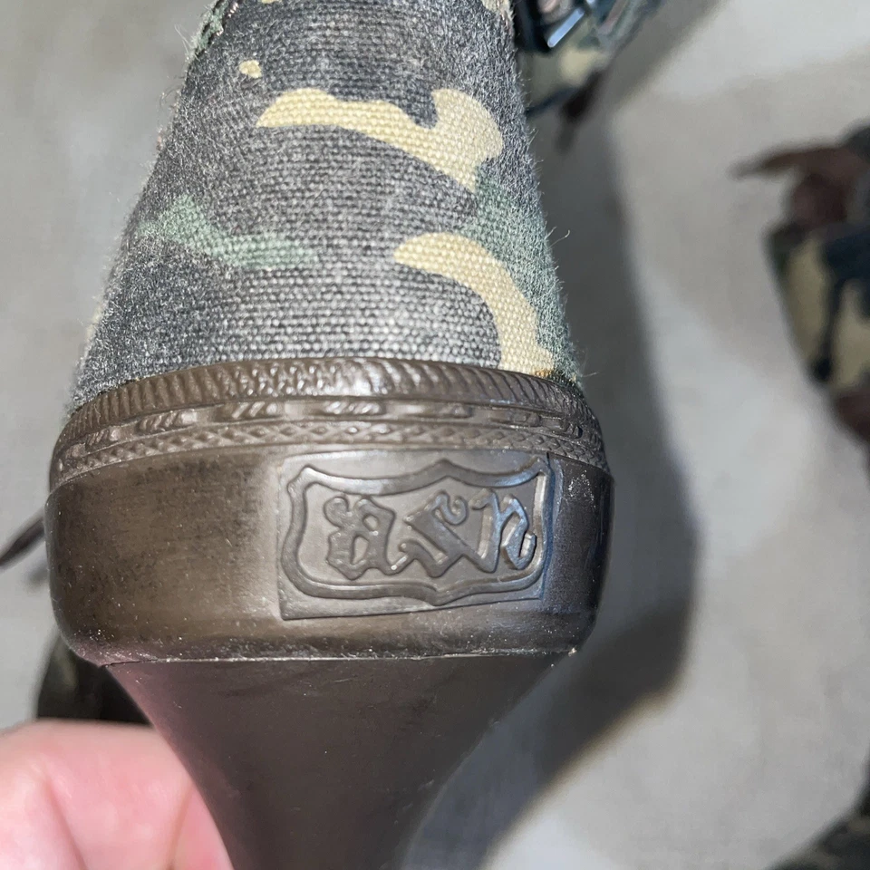 Botines camuflados de lona Ash Peace para mujer talla 36 EE. UU. 5 M verdes para salir de fiesta Foto 3 de 4