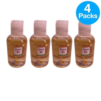 Creme of Nature Coconut Milk Essential 7 Oil 4 fl oz 4 Pack New