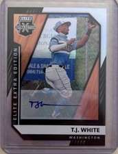 2021 Panini Elite Extra Edition Baseball TJ White #143 Signatures