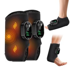 2-Pack Cordless Heated Foot Massager for Neuropathy Ankle Heating Pad