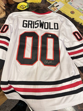 Griswold Autographed 00 Hockey Jersey White Black Red NHL Hockey 