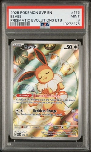 PSA 9 - Eevee SVP 173 Prismatic Evolutions Black Star Promo