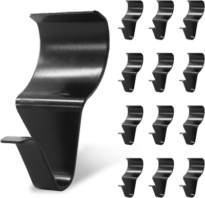 #ad 12 Pcs Vinyl Siding Hooks Heavy Duty Stainless Steel Black Vinyl Siding Hangers $13.93