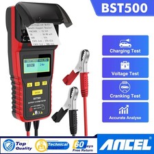 ANCEL BST500 12V/24V PKW LKW Batterie-Lasttester mit Thermodrucker DE