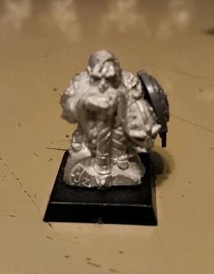 Warhammer Fantasy Battles Dwarf Thane Lord Champion with Hand Axe & Shield