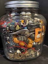 Mystery Jewelry Jar! 7-8 Lbs Inc Jar. Costume Jewelry With Possible 925/Sterling