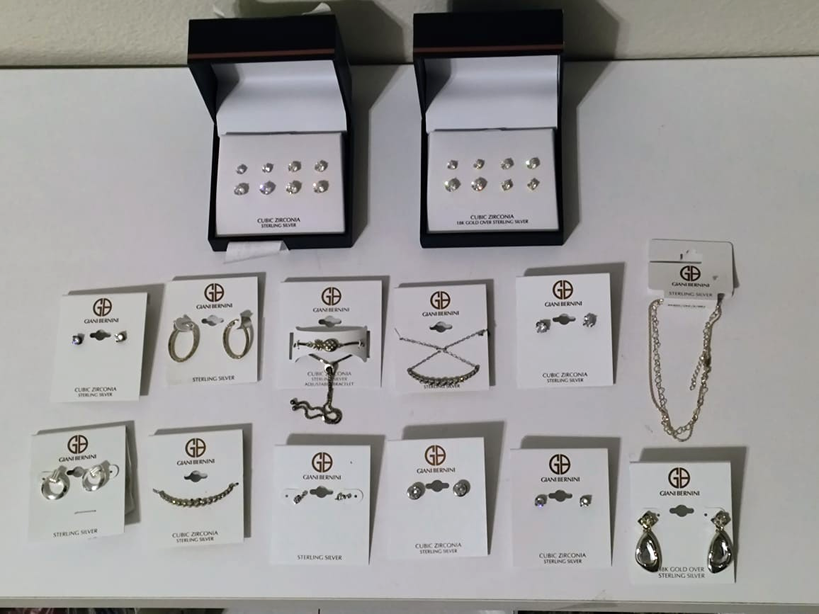 Giani Bernini Jewelry Lot – Sterling Silver & CZ Earrings, Necklaces, Bracelets