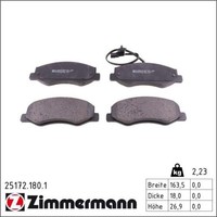 Zimmermann 25172.180.1 Bremsbelagsatz FüR Opel Renault Movano Master X62 EV HV