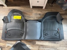 2014-2018 Chevy Silverado Sierra Crew Cab Weathertech Floor Liner Mats 2pc Black