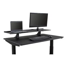 Stand Up Desk Store Clamp-On Adjustable Height Desk Shelf Monitor Stand (48" ...